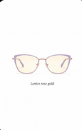 Lentes rose gold